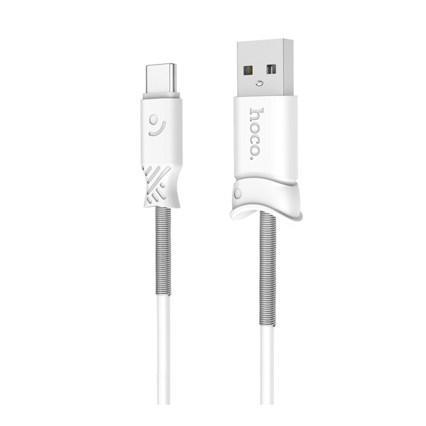 Кабель HOCO X24 USB Type-C cable, 1м, TPE, 2.4A, белый